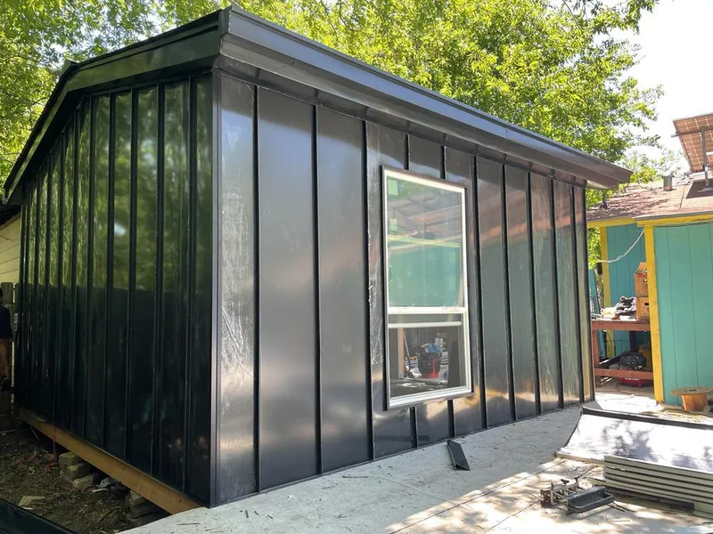 Black standing seam metal wall panels for Metal Roof Installation in Maryland City